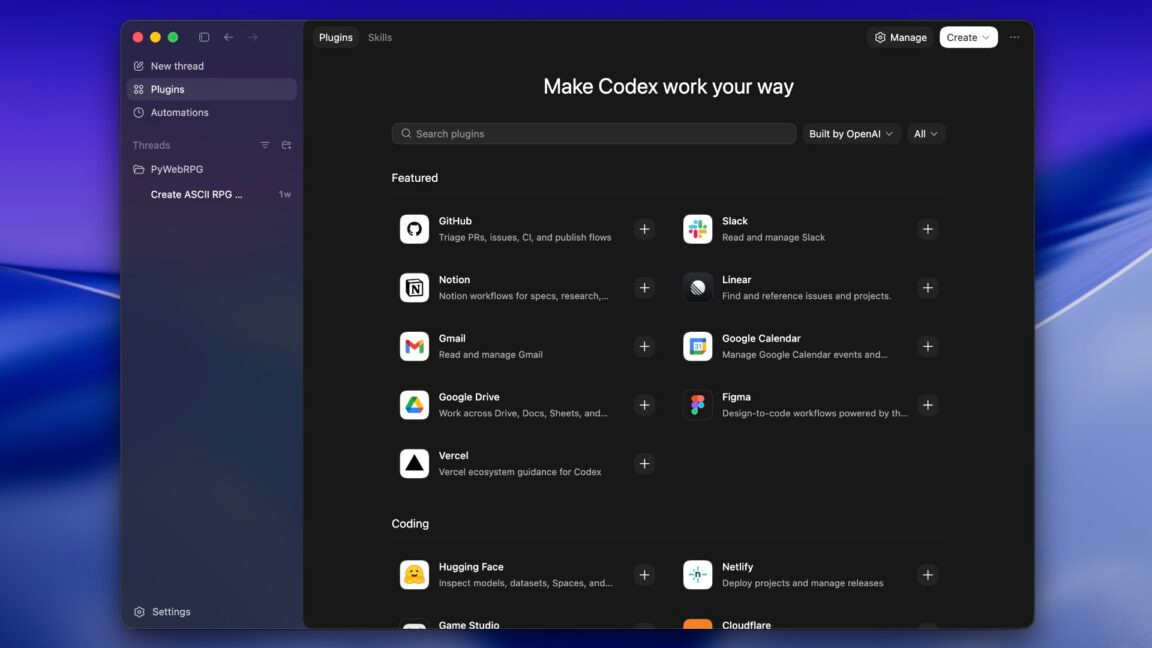 OpenAI officially takes Codex beyond coding with new plugins feature