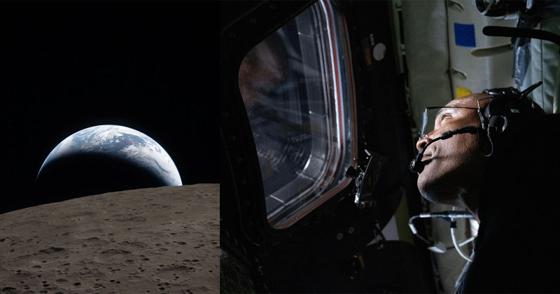 El comandante de Artemis II comparte imágenes del atardecer terrestre desde la Luna