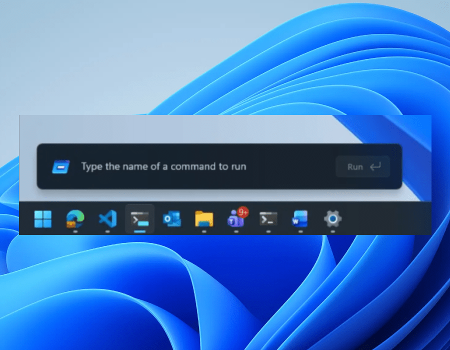Microsoft tests redesigned Windows 11 Run menu with dark mode support