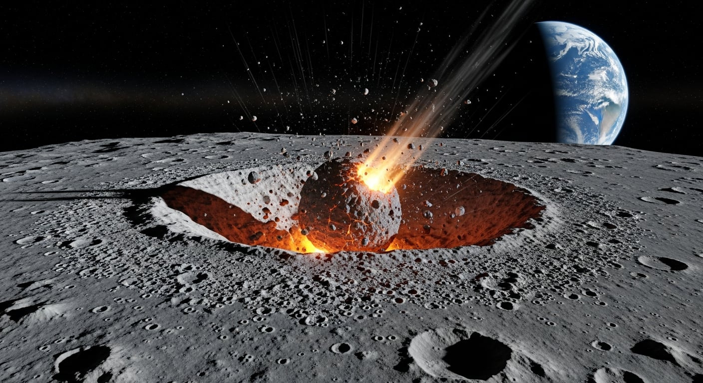 A “Decapitated” Asteroid May Have Created the Moon’s Largest Crater