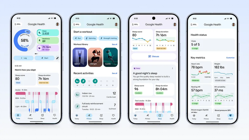 Google launches Google Health with new app and Fitbit Air band