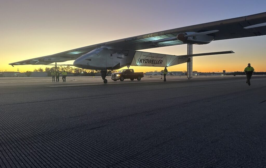 Solar drone with jumbo jet wingspan breaks record before sinking