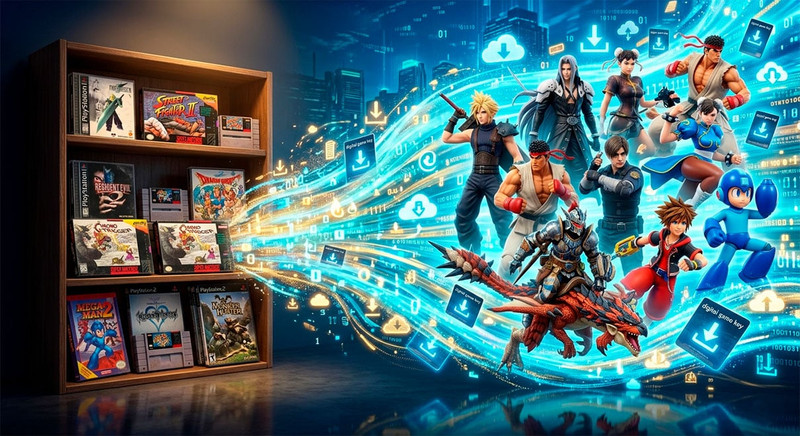 Capcom y Square Enix confirman: el formato digital domina las ventas de videojuegos