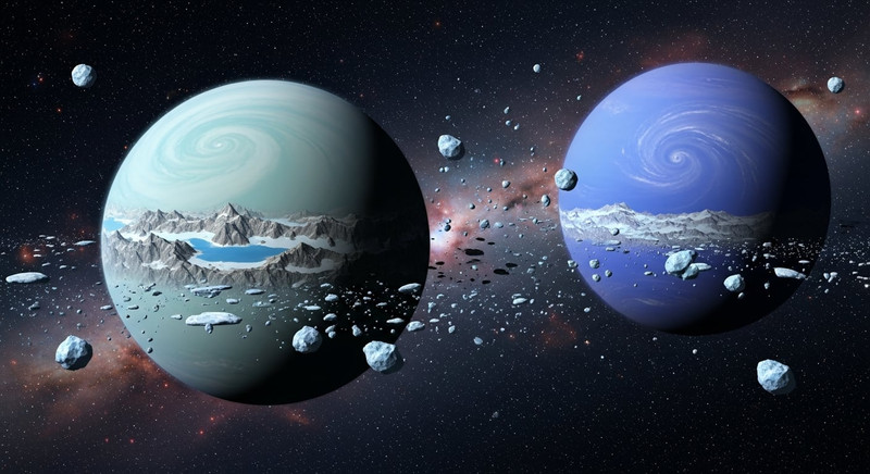 Uranus and Neptune: Rock and Gas Giants, Not Just Ice?