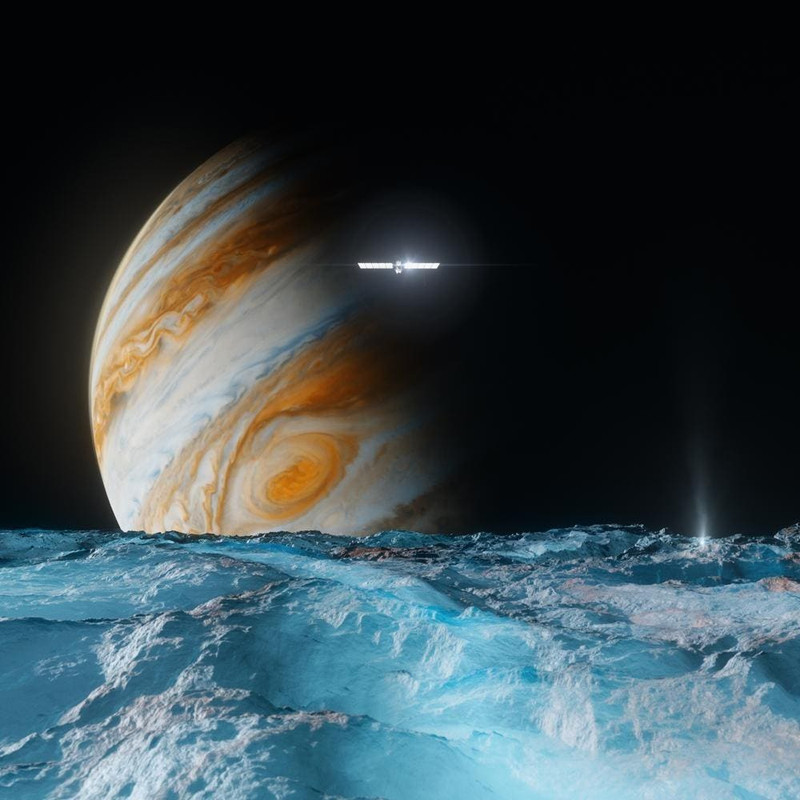 Reanálisis de datos del Hubble reduce certeza sobre penachos de agua en Europa