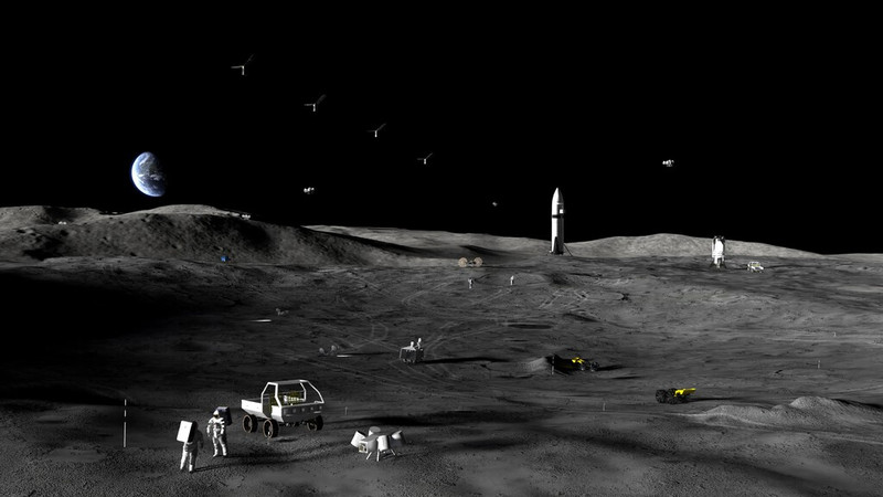 La NASA activa su base lunar con seis empresas y 25 misiones al Polo Sur