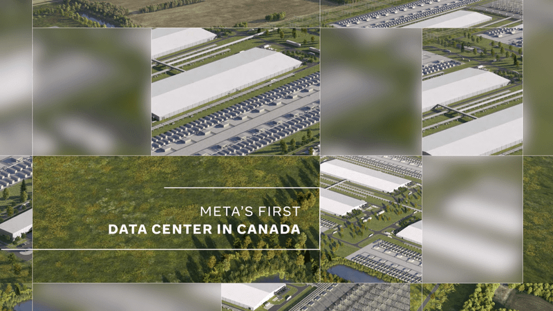 Meta inaugura su primer centro de datos en Canadá con inversión de CAD $13 mil millones